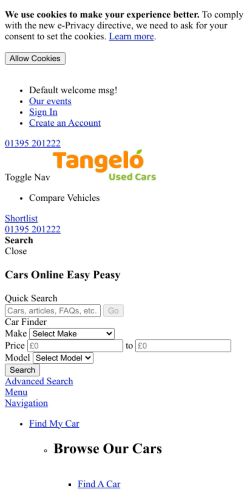 Mobile page screenshot