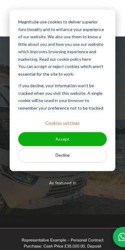 Mobile page screenshot