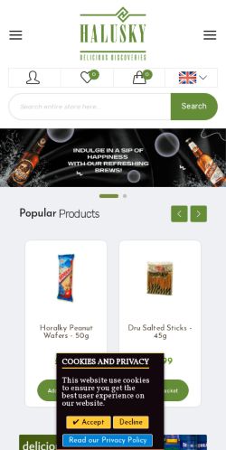 Mobile page screenshot
