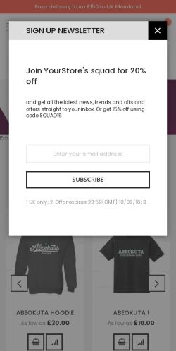 Mobile page screenshot