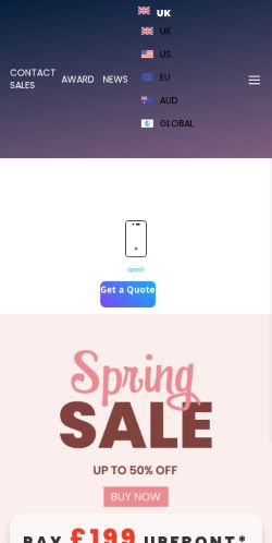 Mobile page screenshot
