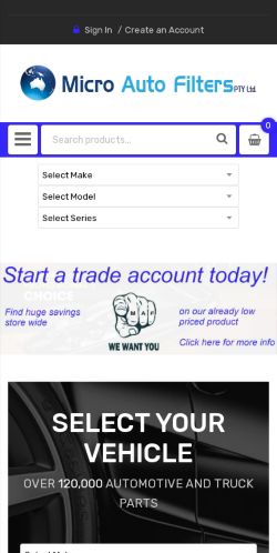 Mobile page screenshot