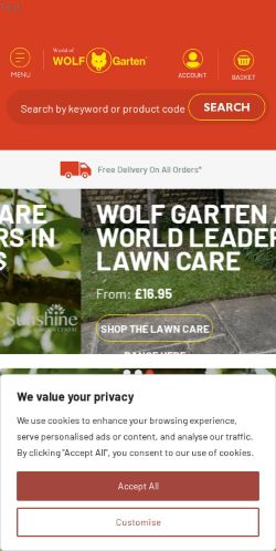 Mobile page screenshot