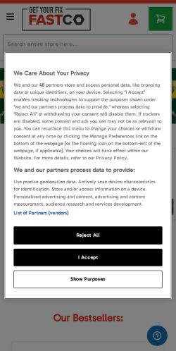 Mobile page screenshot