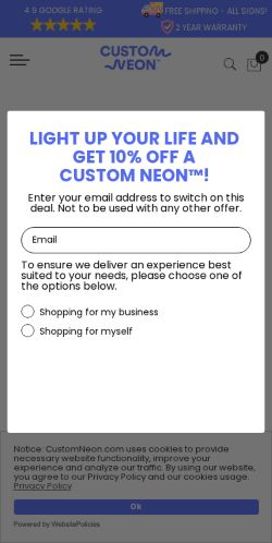 Mobile page screenshot