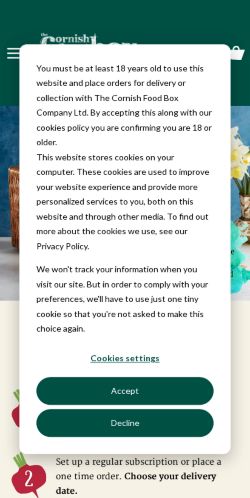 Mobile page screenshot