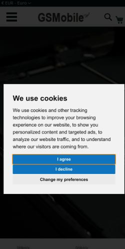 Mobile page screenshot