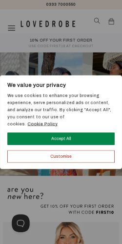 Mobile page screenshot
