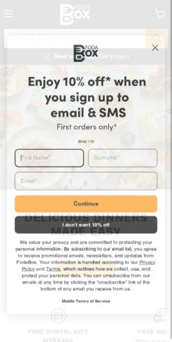 Mobile page screenshot