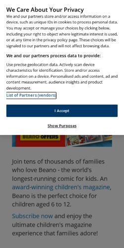 Mobile page screenshot