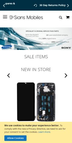 Mobile page screenshot