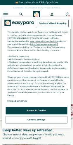 Mobile page screenshot