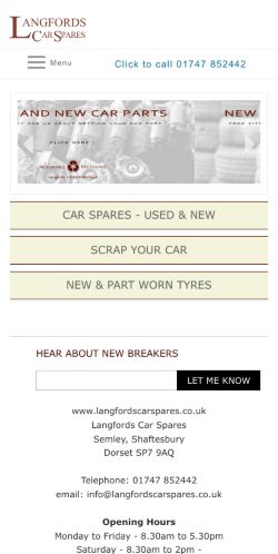 Mobile page screenshot