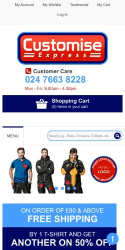 Mobile page screenshot