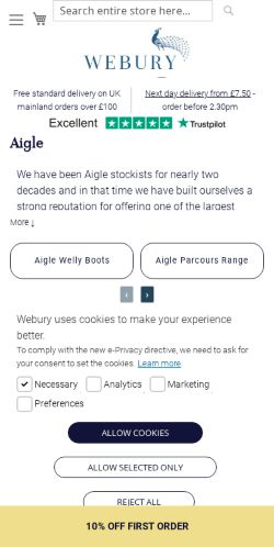 Mobile page screenshot