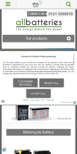 Mobile page screenshot