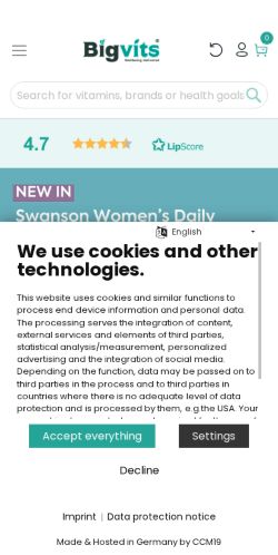 Mobile page screenshot