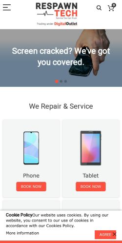 Mobile page screenshot