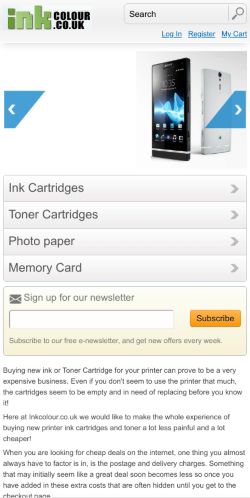 Mobile page screenshot