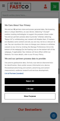 Mobile page screenshot