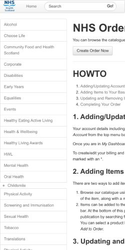 Mobile page screenshot