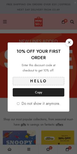 Mobile page screenshot
