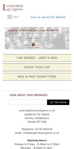 Mobile page screenshot
