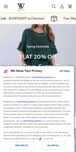 Mobile page screenshot