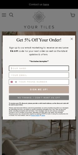 Mobile page screenshot