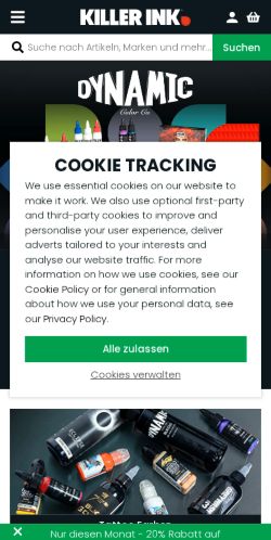 Mobile page screenshot