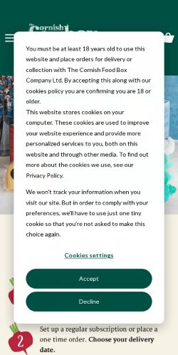 Mobile page screenshot