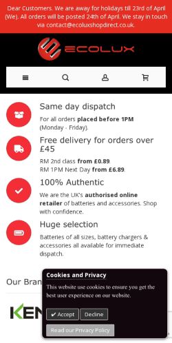 Mobile page screenshot