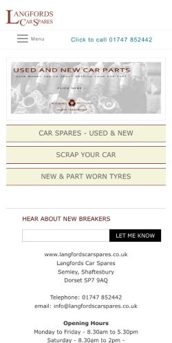 Mobile page screenshot