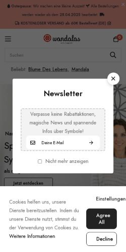 Mobile page screenshot
