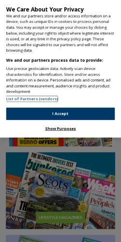 Mobile page screenshot