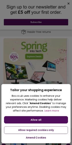 Mobile page screenshot