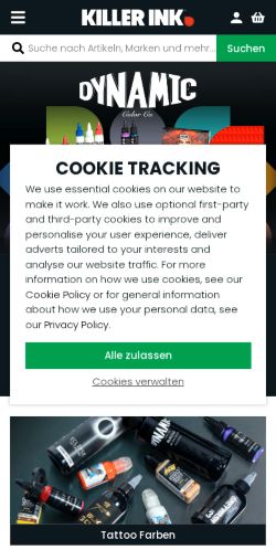 Mobile page screenshot