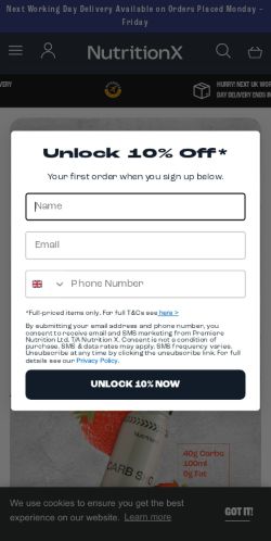 Mobile page screenshot