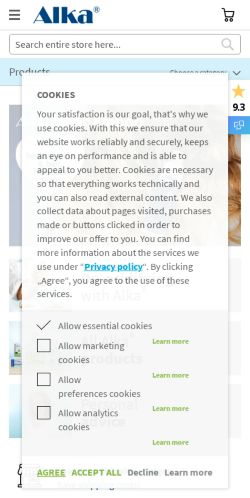 Mobile page screenshot