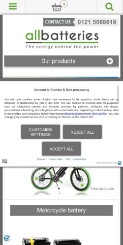 Mobile page screenshot
