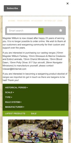 Mobile page screenshot