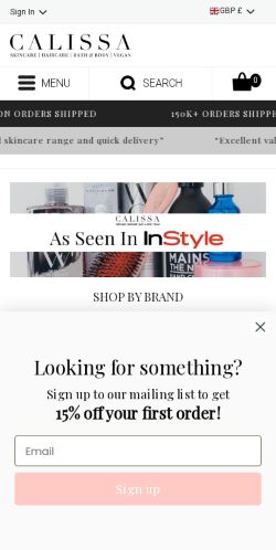 Mobile page screenshot