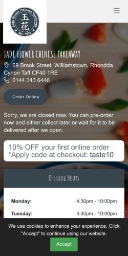 Mobile page screenshot