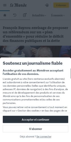 Mobile page screenshot