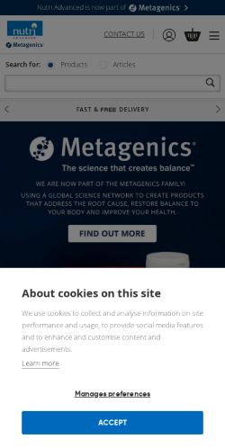 Mobile page screenshot