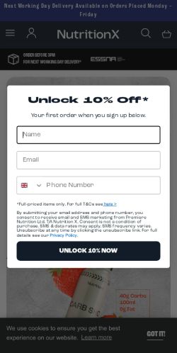 Mobile page screenshot