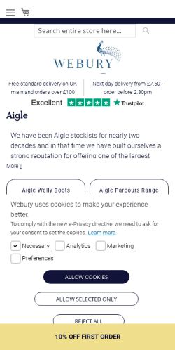 Mobile page screenshot