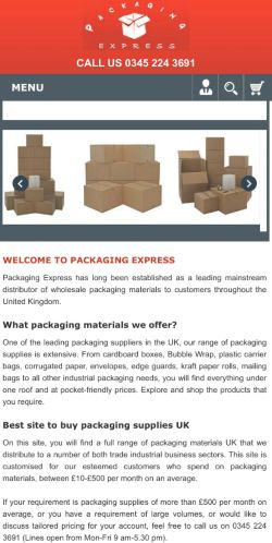 Mobile page screenshot