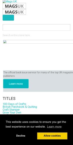 Mobile page screenshot