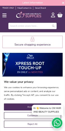 Mobile page screenshot
